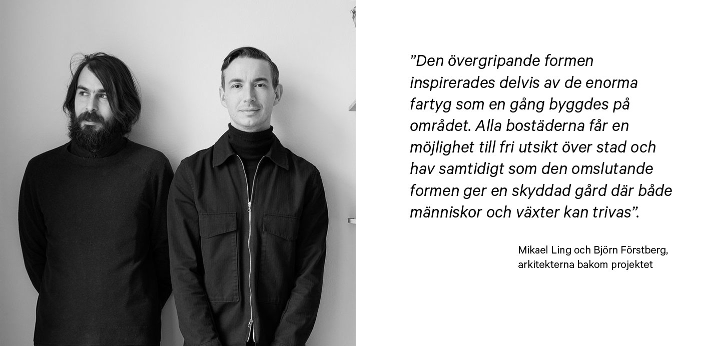 Mikael Ling och Björn Förstberg som har har ritat projektet.