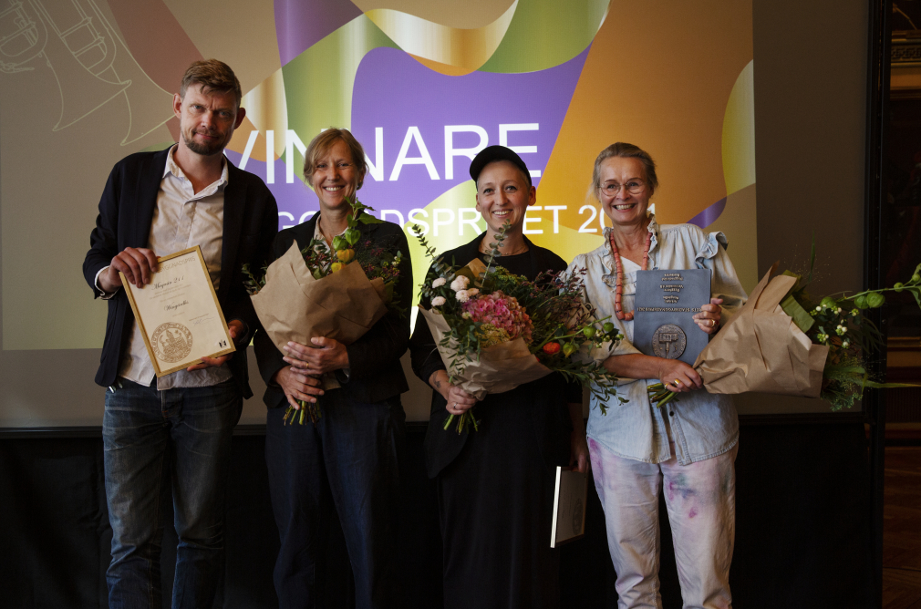 Joakim Lyth & Maria Lyth från Wingårdhs. Linnéa Stolle från Restaurera och Hanne Birk från Varvsstaden Joakim Lyth & Maria Lyth från Wingårdhs. Linnéa Stolle från Restaurera och Hanne Birk från Varvsstaden