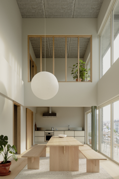 Husen på taket: Interiör miljö.