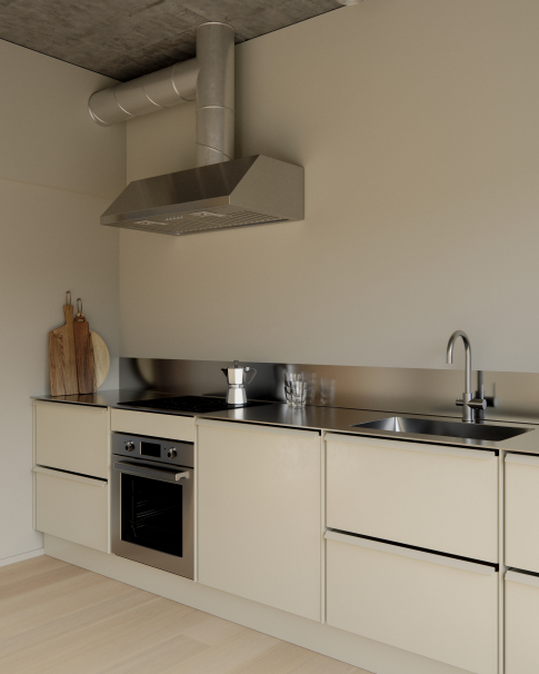 Husen på Taket: Interiör bild från köket.